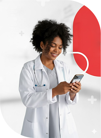 Imagem de um celular com um aplicativo de receitas